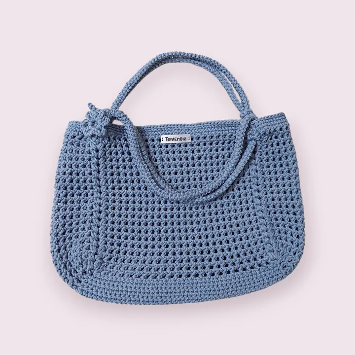 Tas Bahu Rajut (Shoulder Net Bag) - Biru
