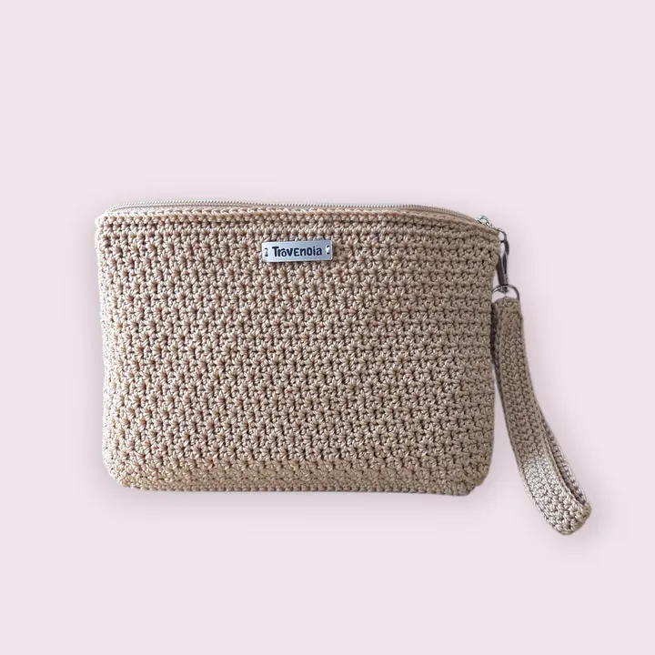 Hand Pouch Crochet | Dompet Tangan Rajut - Creamy Casual