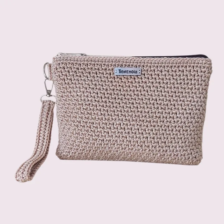 Hand Pouch Crochet | Dompet Tangan Rajut - Cozy Beige