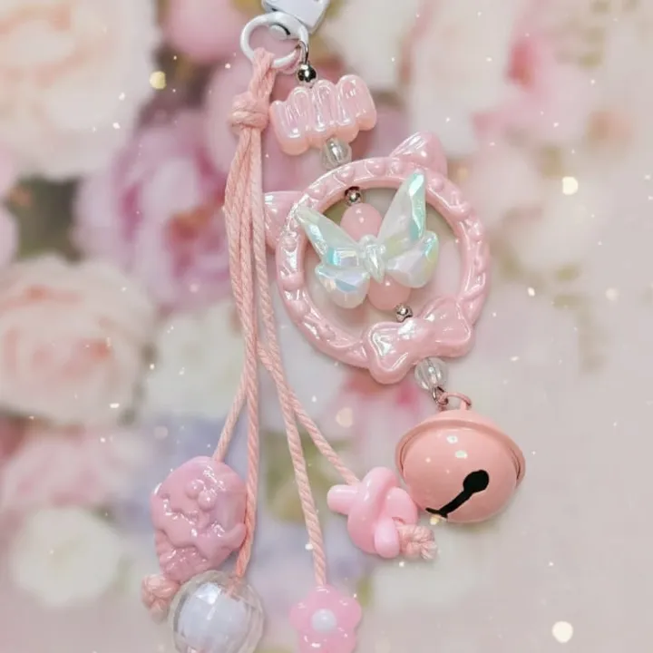 MHC New Hiasan/Gantungan kunci kupu-kupu lucu, simpel imut