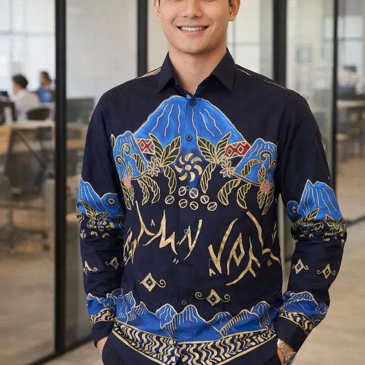 Atasan Batik Pria motif Pitak Bediwo