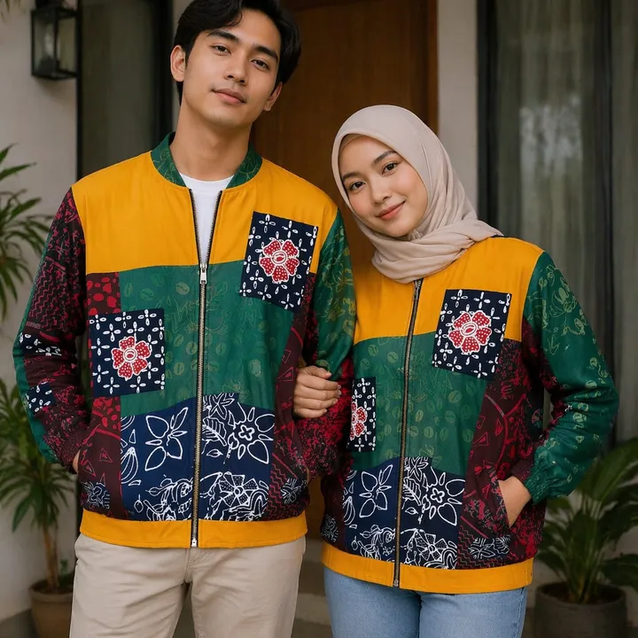 READYYYYY!!! Jaket Batik (Green Elara)