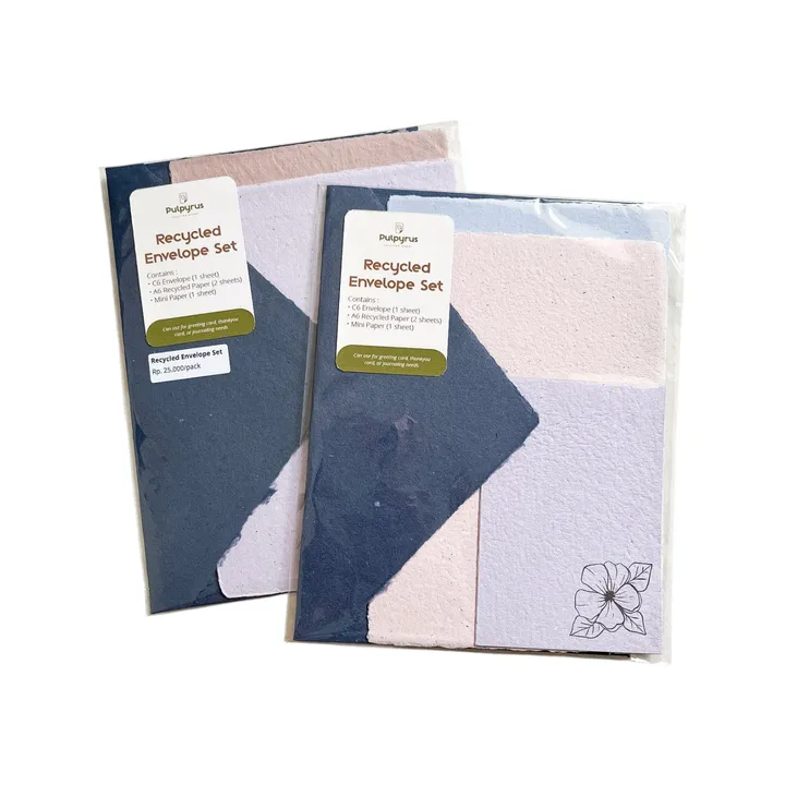 [BLUE] Handmade Envelope Set by Pulpyrus
