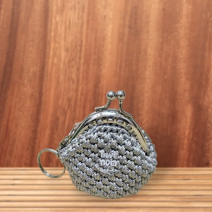 Dompet Koin Rajut (frame behel) | Crochet clasp purse (d5cm)