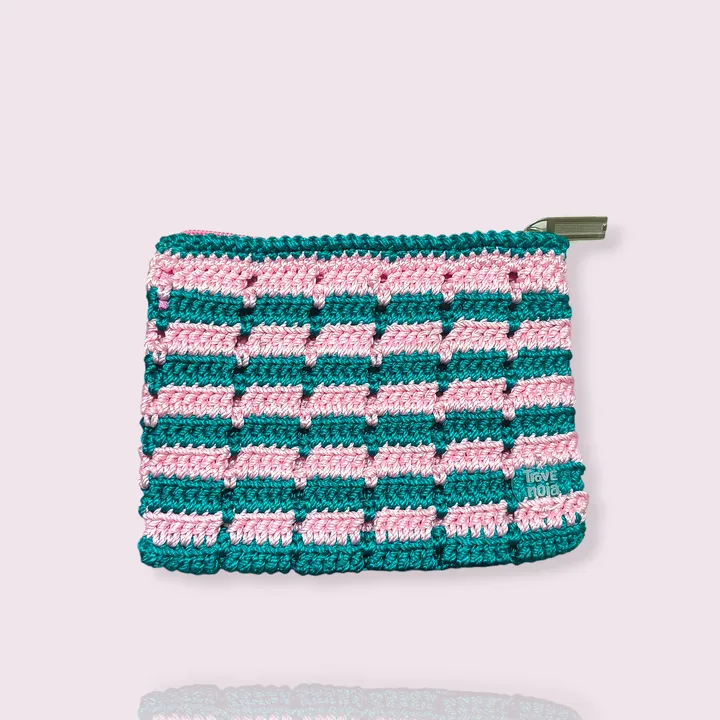 #Onlyonce Mini pouch crochet | Dompet mini rajut — Candy Brick