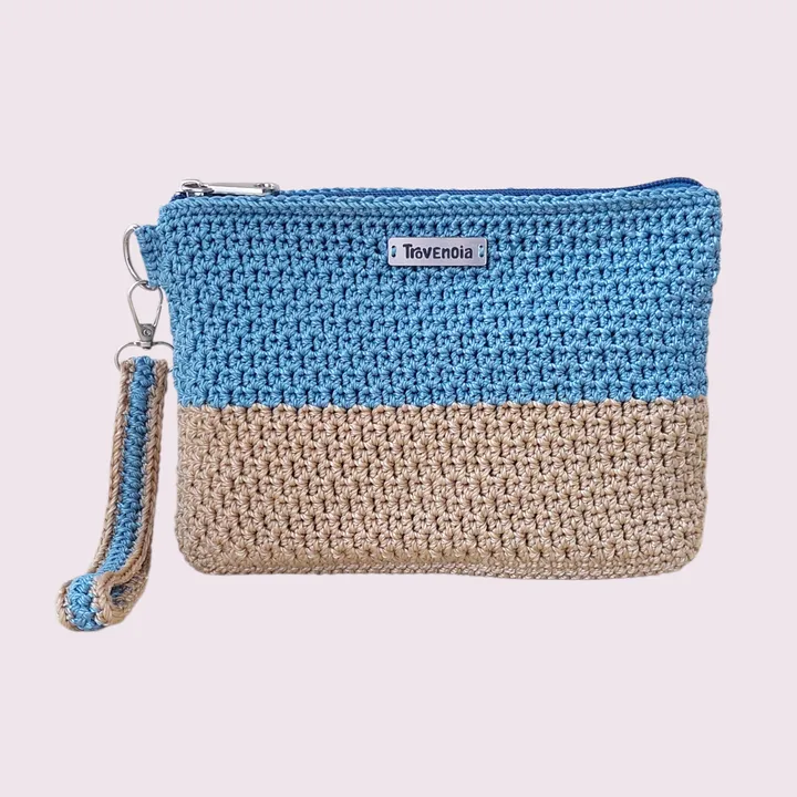 Hand Pouch Crochet | Dompet Tangan Rajut - Breezy Sand