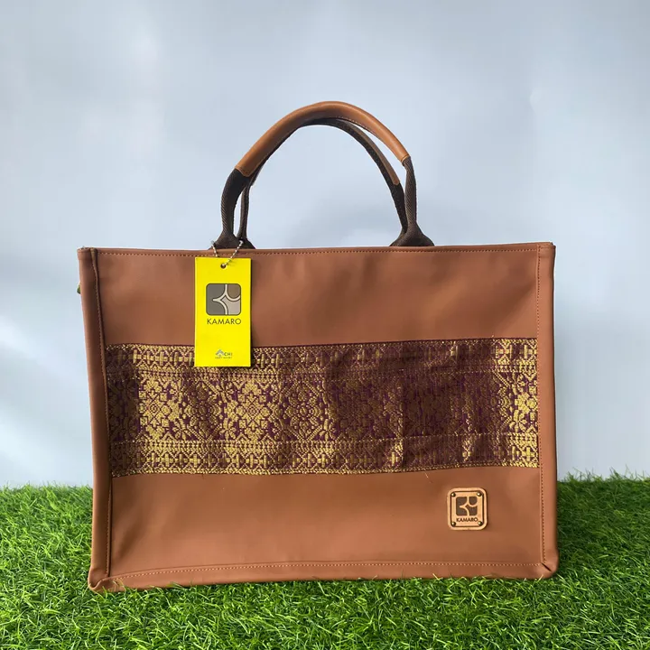 Tas Pu Leather Songket