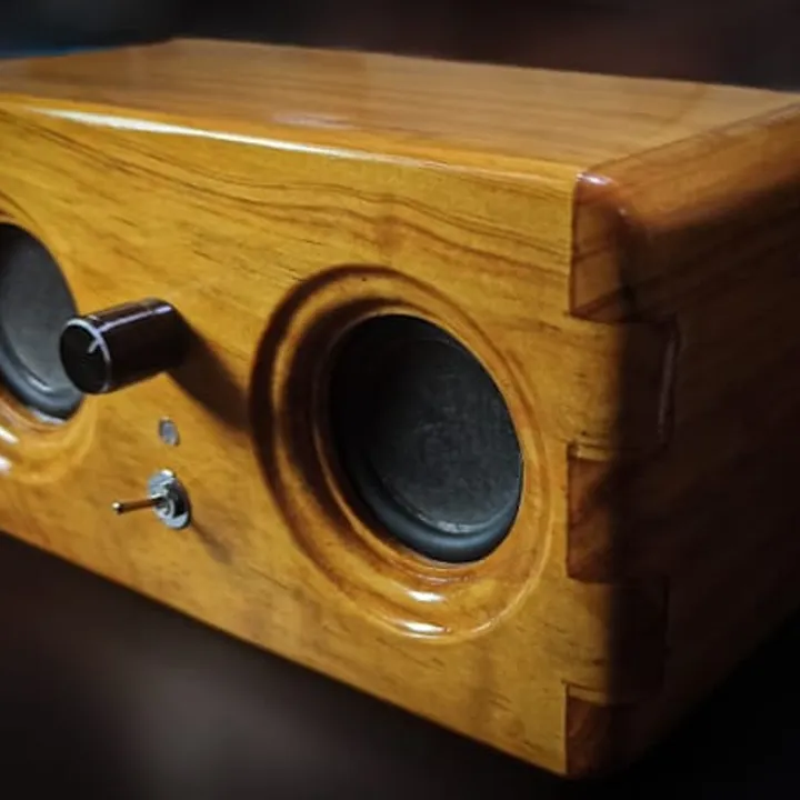 Bluetooth Wooden Speaker - Mini Loose Speaker - Speaker Kayu Aesthetic