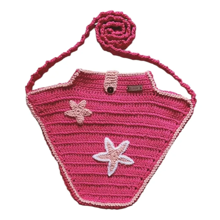 Tas Selempang Rajut Hiasan Bintang Laut