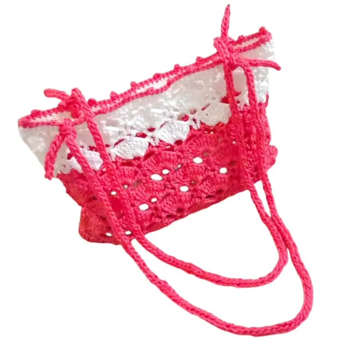 Tas Bahu Rajut - Motif Kipas Grenadin