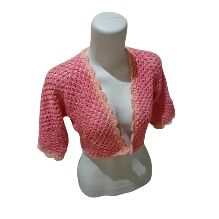 Mini Cardi Rajut - Candlelight Peach