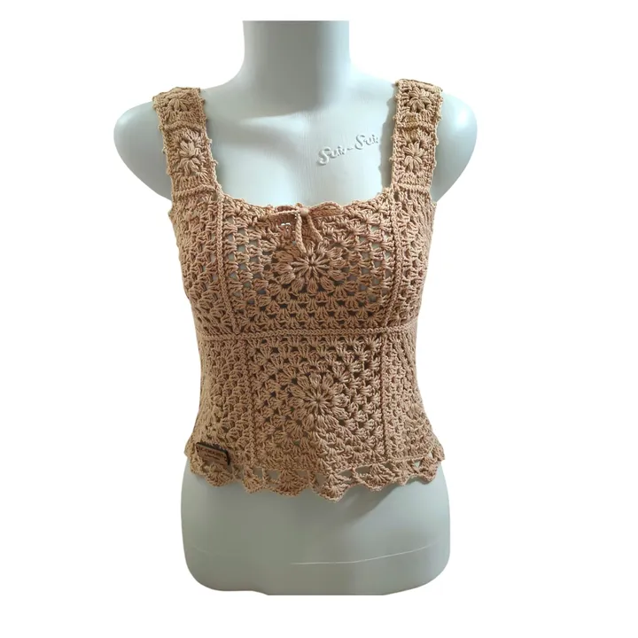 Tanktop Rajut - Cream