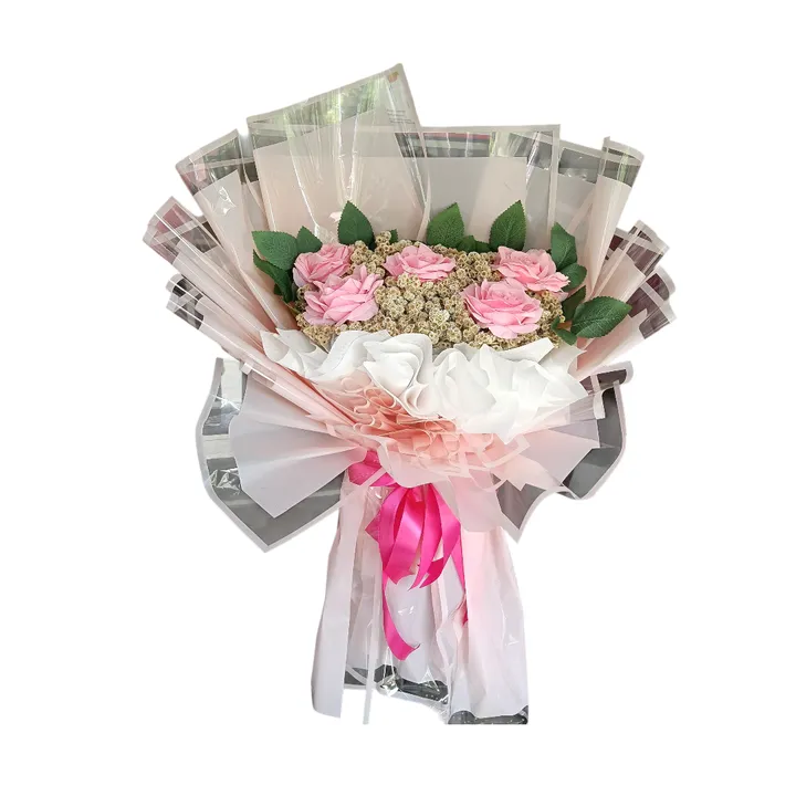 Bucket Pink Bunga Mawar Pink