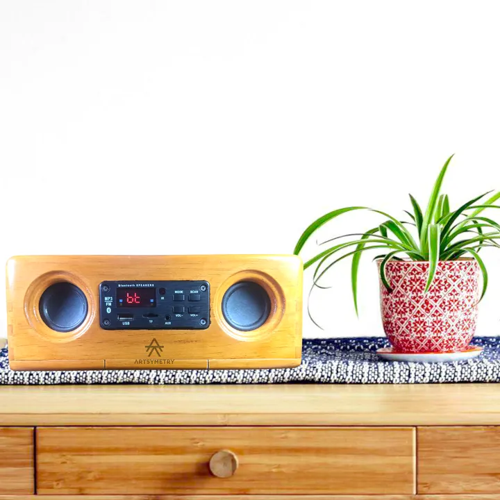 Wooden Speaker - Centro Bluetooth USB Speaker - Speaker Kayu Aesthetic