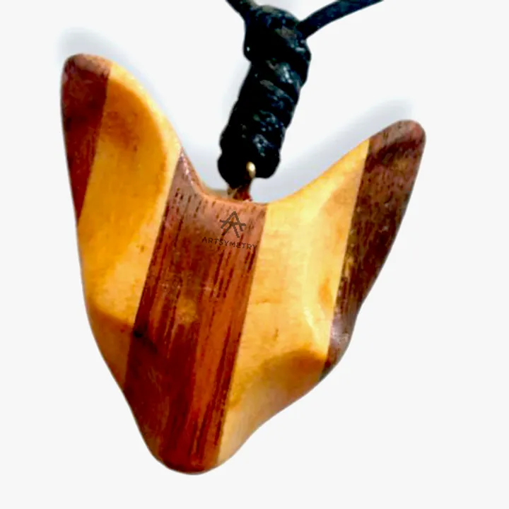 Wooden Key Chain - Foxy - Souvenir Gantungan Kunci Kayu