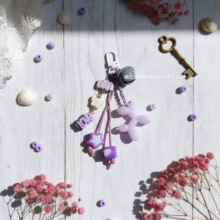 MHC Gantungan Kunci, Tas, Gemerincing Lonceng Gemesh lucu simpel Pelajar