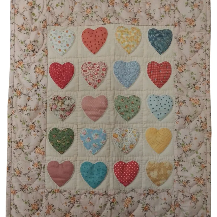 Wall hanging Country Garden Hearts