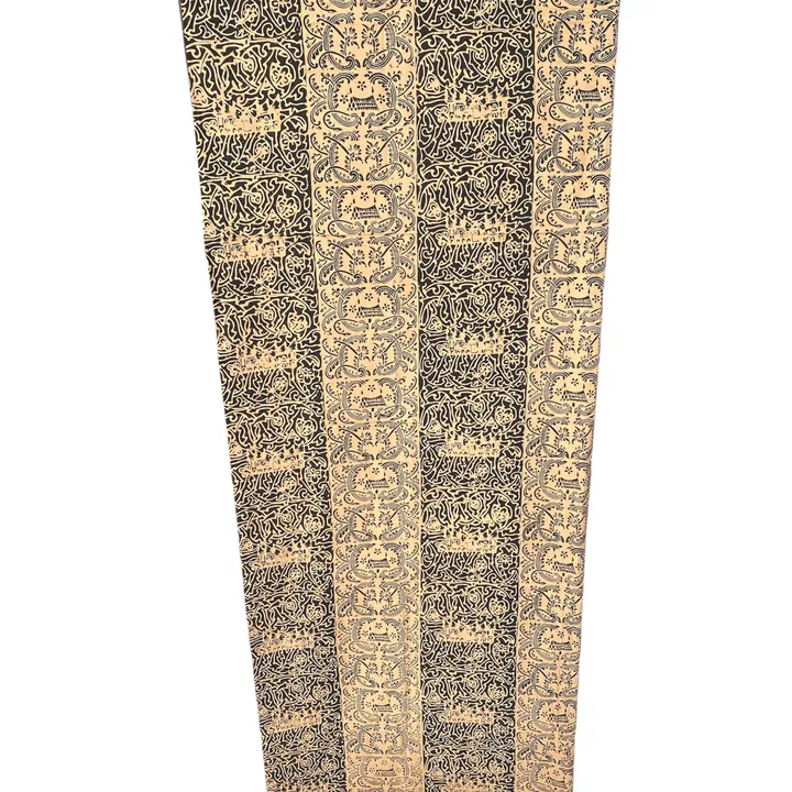 Batik katun cap motif rumah minang