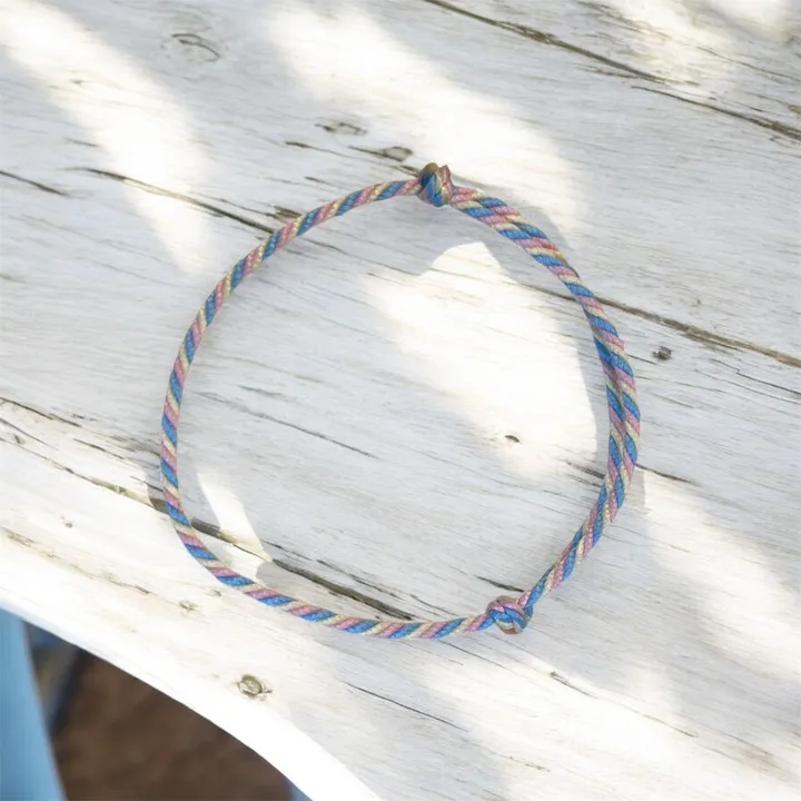 Gelang Tali Tiga Warna (Cotton Candy)