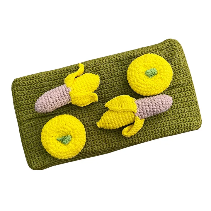 Sarung Kotak Tisu Rajut-Seri Fruit & Veggie