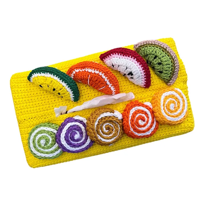 Sarung Kotak Tisu Rajut "Fruit & Roll Series"