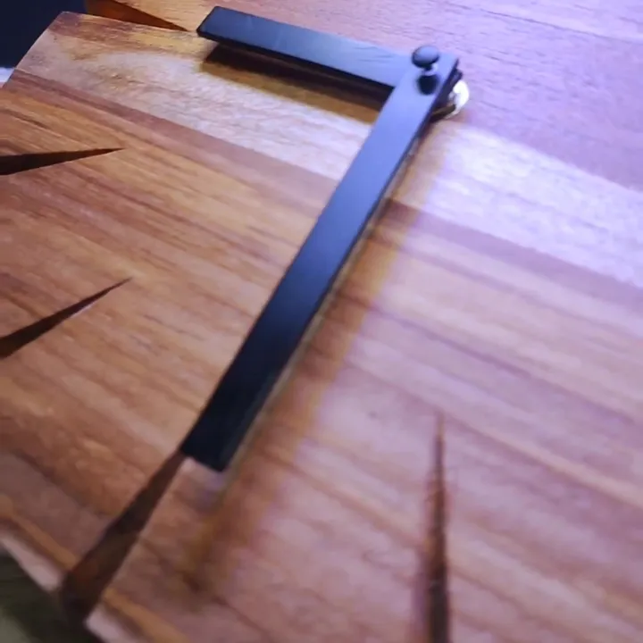 Wooden Wall Clock - Node Clock - Jam Kayu Dekor Aesthetic