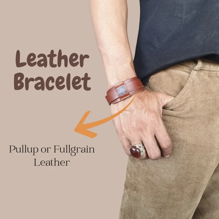 Leather Bracelet KAMARO (Natural)