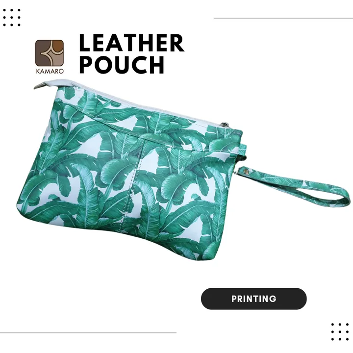 Leather Pouch KAMARO Printing