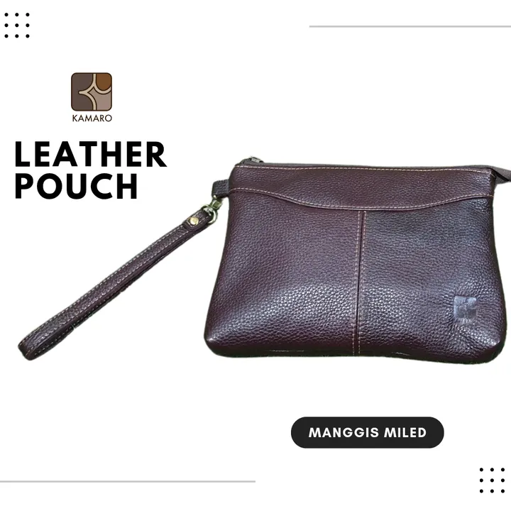 Leather Pouch KAMARO Manggis Miled