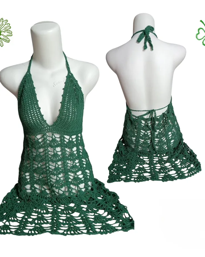 Dress Pantai - Hijau