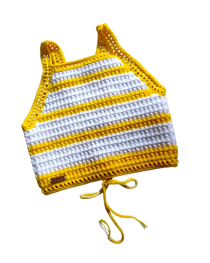 Tanktop Anak - Kuning Putih