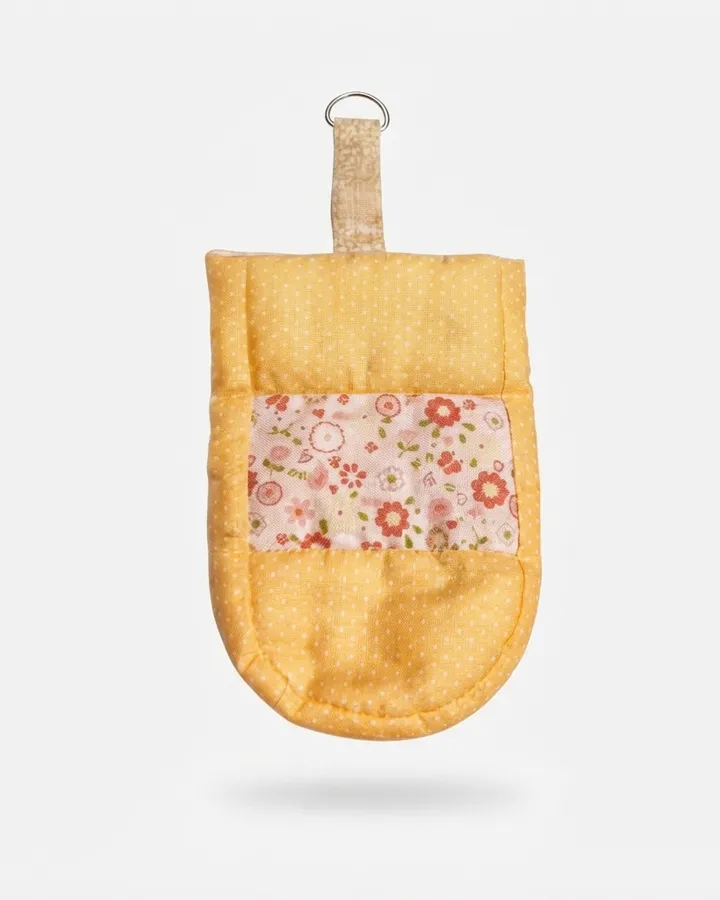 Mini Quilted Charger Pouch – Sunshine Floral