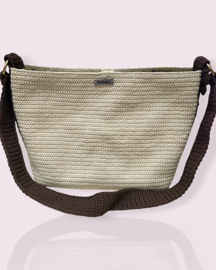 [Special price🔻] Tas Bahu Rajut | Shoulder Bag Corchet - Mocha Carry