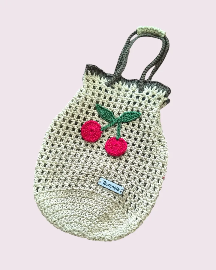 Cutie Ruffle Crochet Handbag | Tas tangan rajut