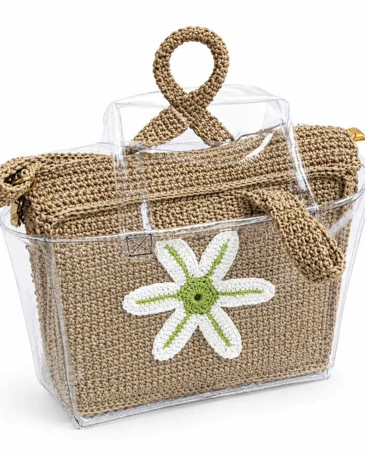Daisy Clear Knit Tote