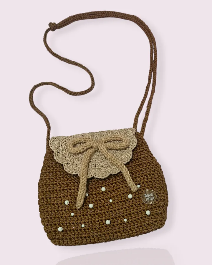 Mini Sling Crochet | Tas mini selempang rajut - Cinnamon Ribbon