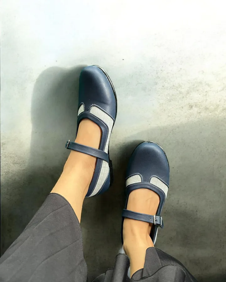 Flatshoes Artikel Naruna dari Kulit Sapi Asli