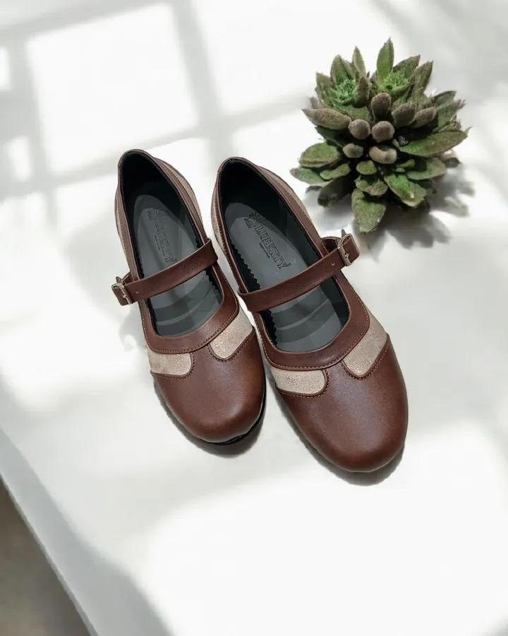 Flatshoes Artikel Anna dari Kulit Sapi Asli