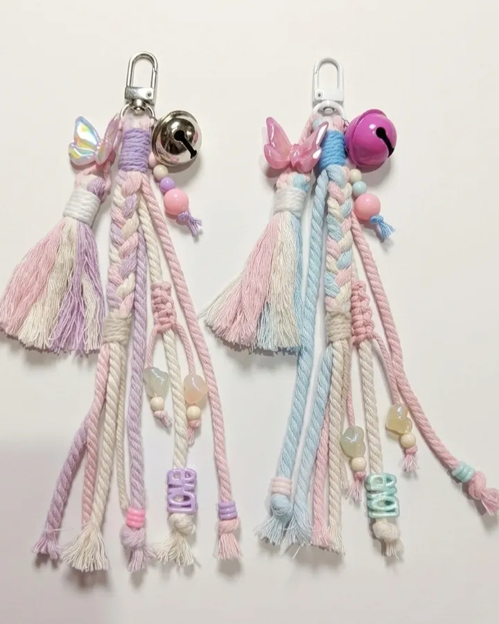 MHC Gantungan Kunci Tas Macrame Mozarella