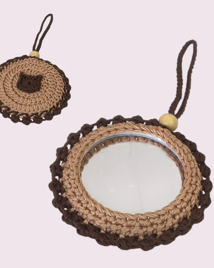Crochet Mirror Bag Charm | Gantungan cermin rajut — Pawfect