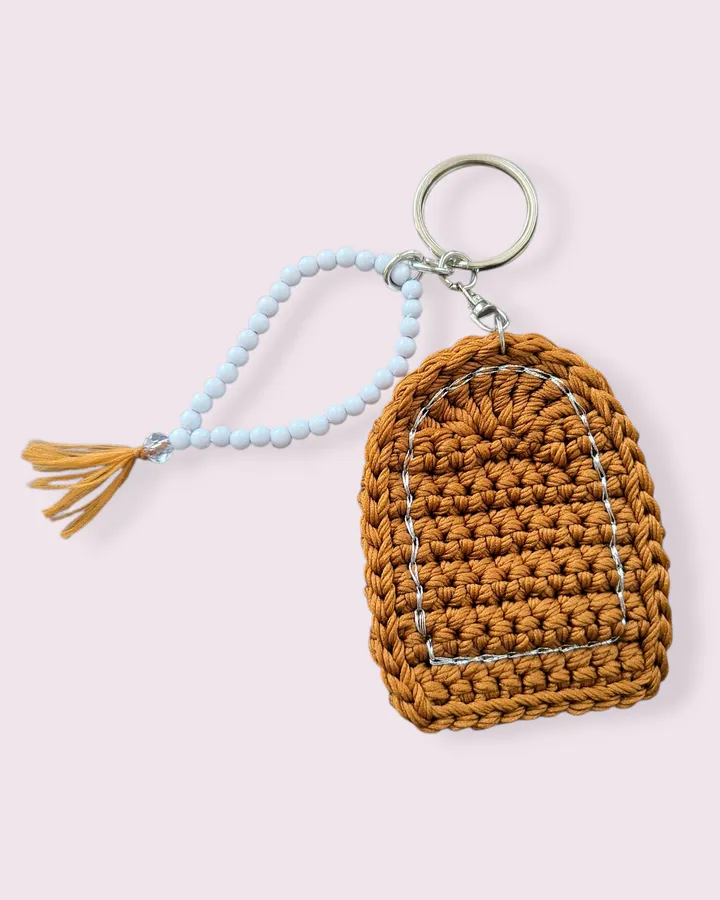 Miniature prayer mat & tasbih keychain crochet | Gantungan kunci sajadah&tasbih mini rajut