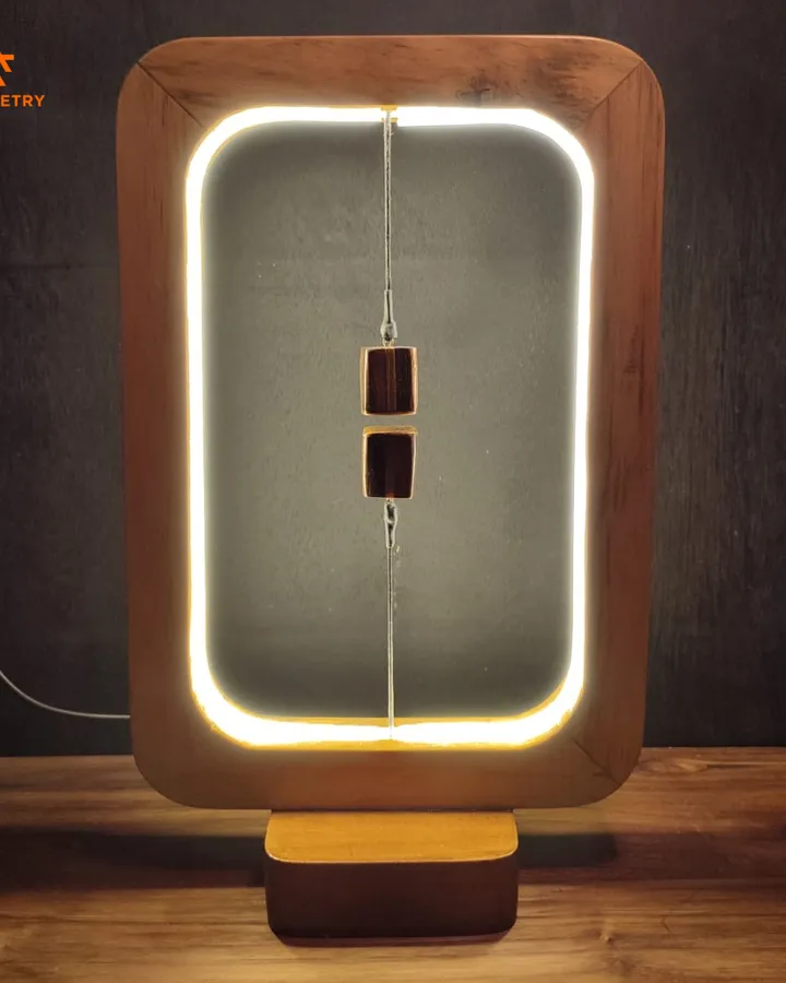 Balance Wooden Lamp - Tic Desk Lamp - Lampu Aesthetic