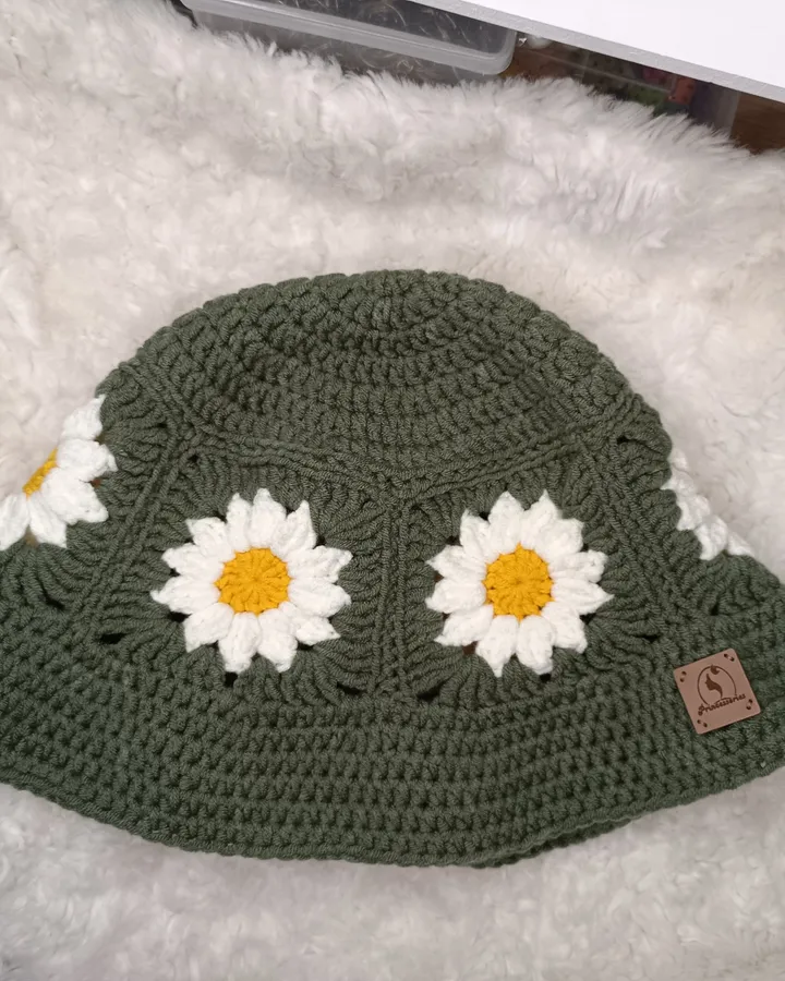 Daisy Crochet Bucket Hat