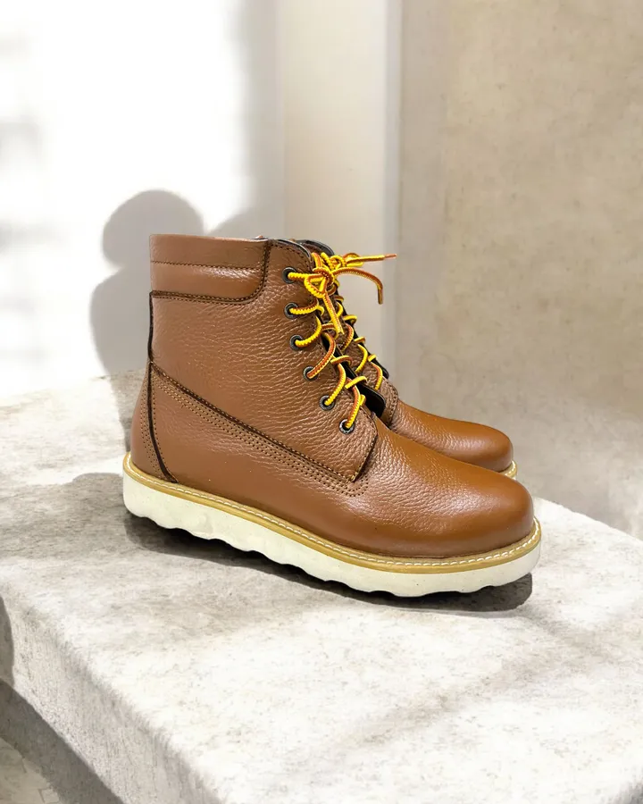 Boots Tann tali Kulit Asli