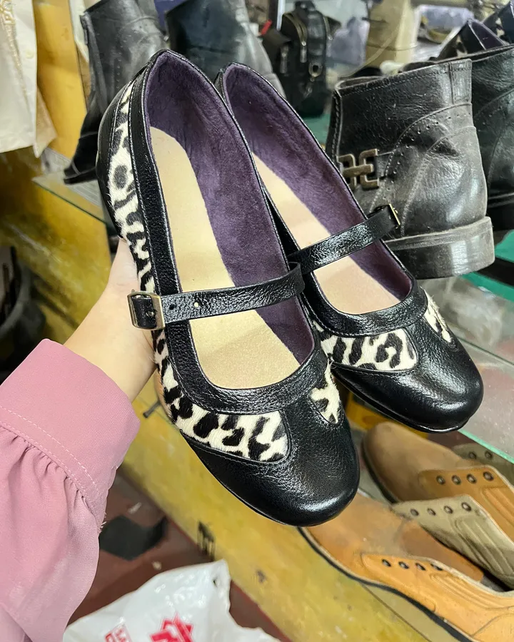 Flatshoes Leopard Black