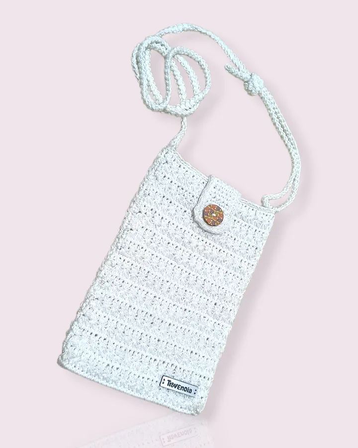 [50%OFF] Pocket Phone Crochet | Tas Handphone Selempang Rajut - Serene Sling