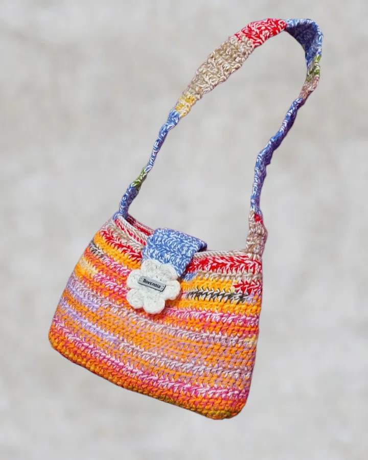 [Special price🔻] #onlyonce Tas Bahu Rajut Colorful
