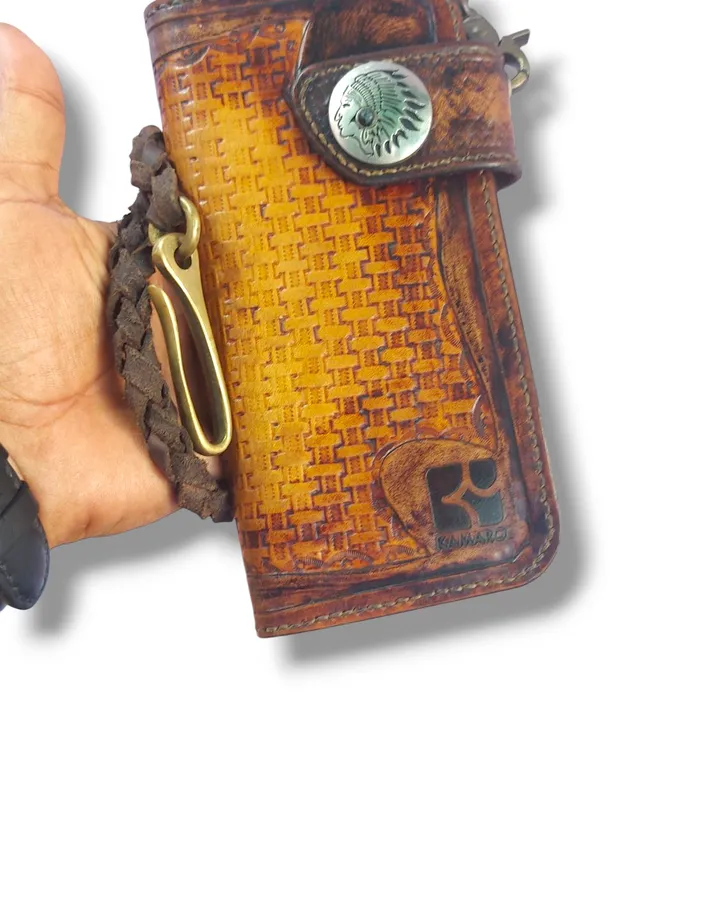 Biker Wallet Leather KAMARO