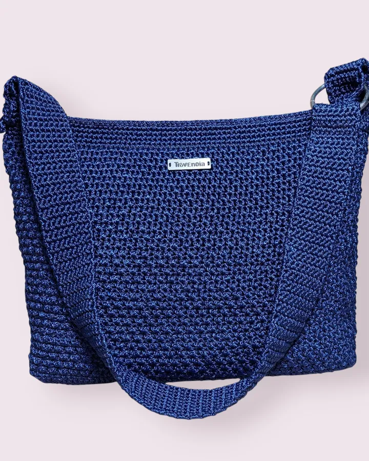 [Special price🔻] Shoulder Bag Crochet | Tas Bahu Rajut - Classy Navy