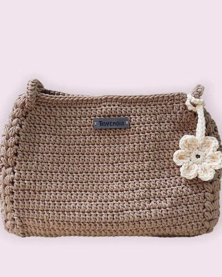 [SALE!] Tas Selempang Rajut - Coklat